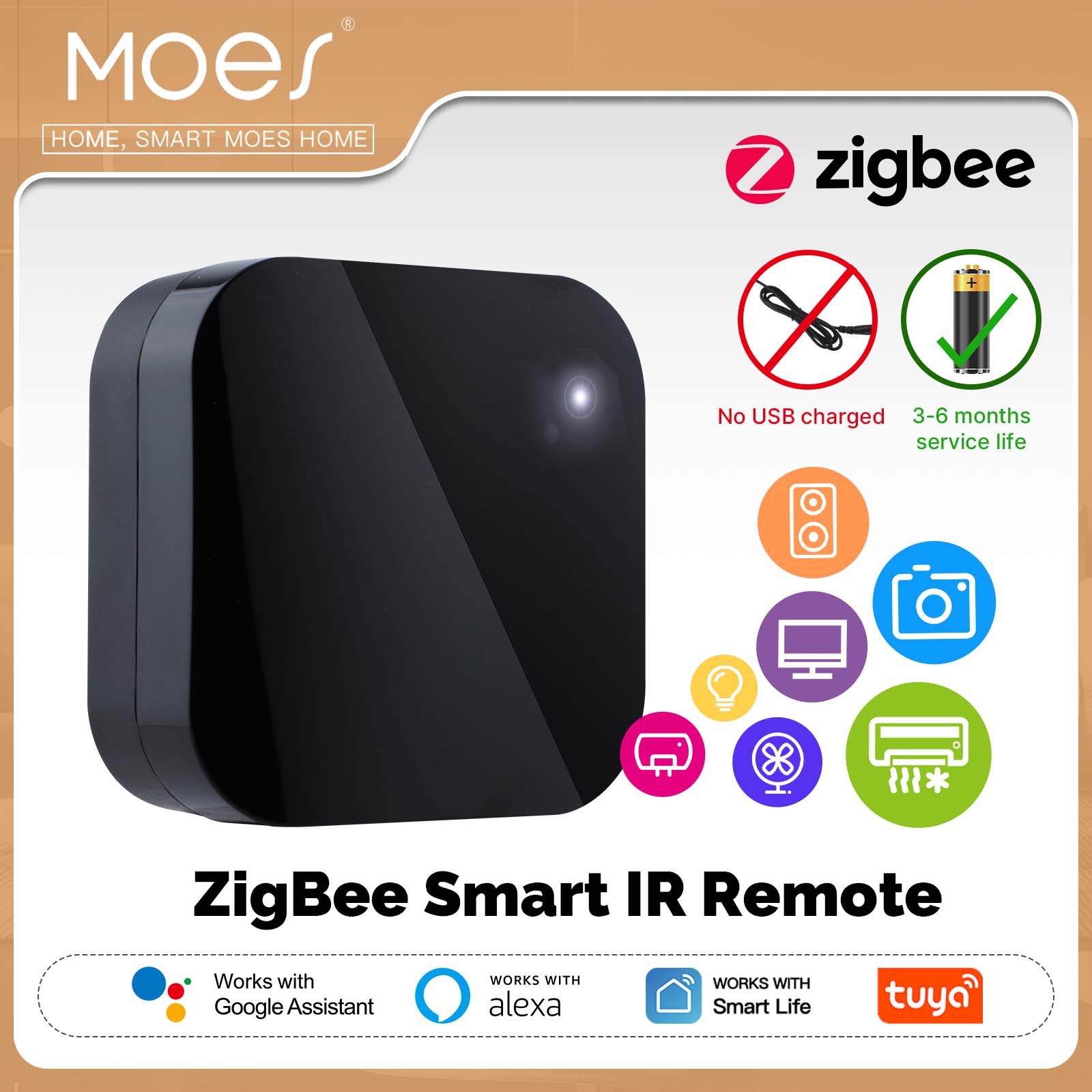 Matter Hub Thread - MOES Tuya ZigBee Smart IR Remote