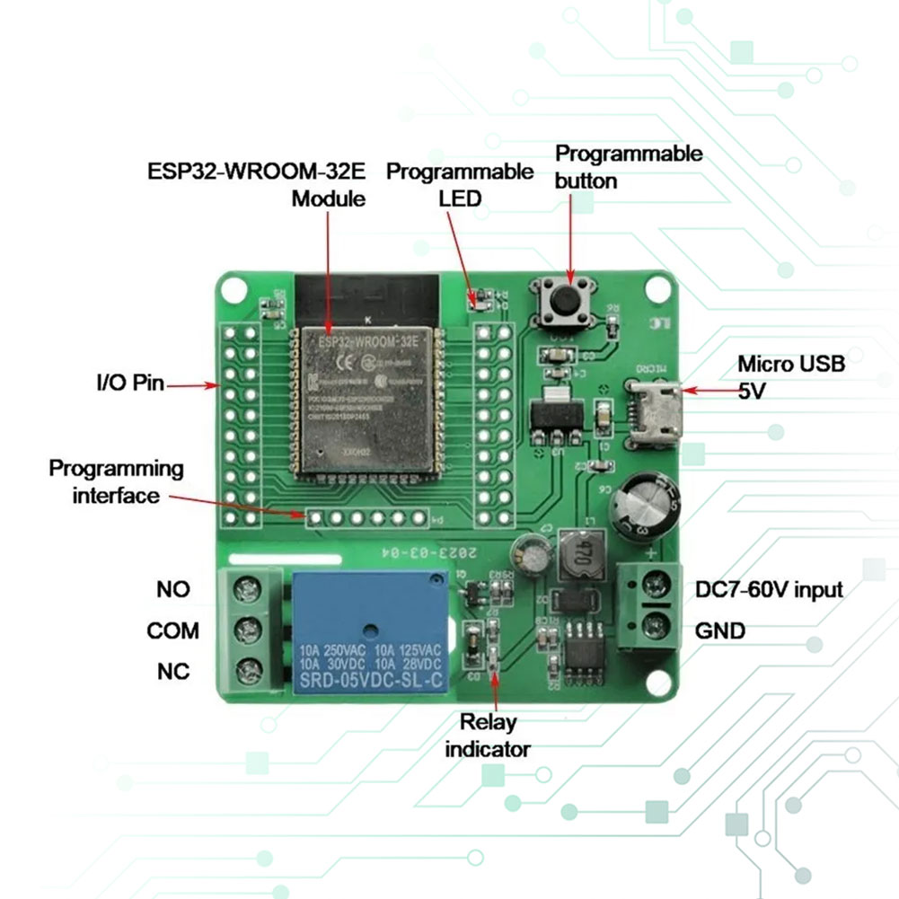 Relay 8 Channel Board - ESP32 ESP32- Development Board 1/2/8 Channel