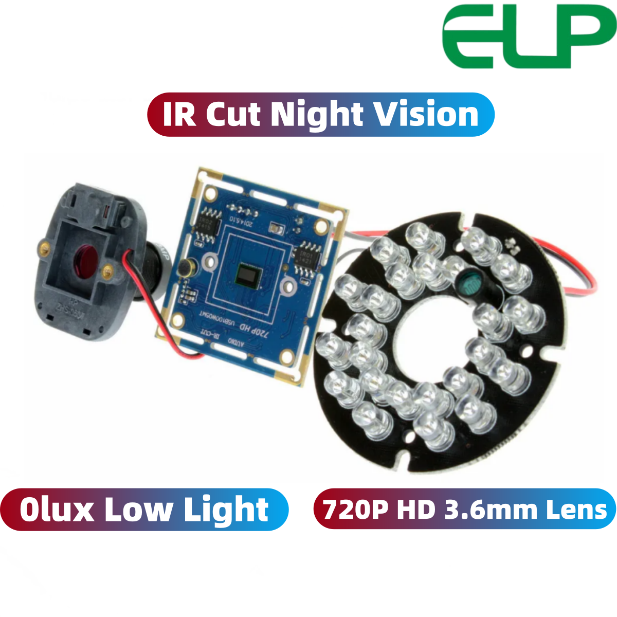 Home Automation Raspberry Pi - ELP 720P HD IR USB Camera