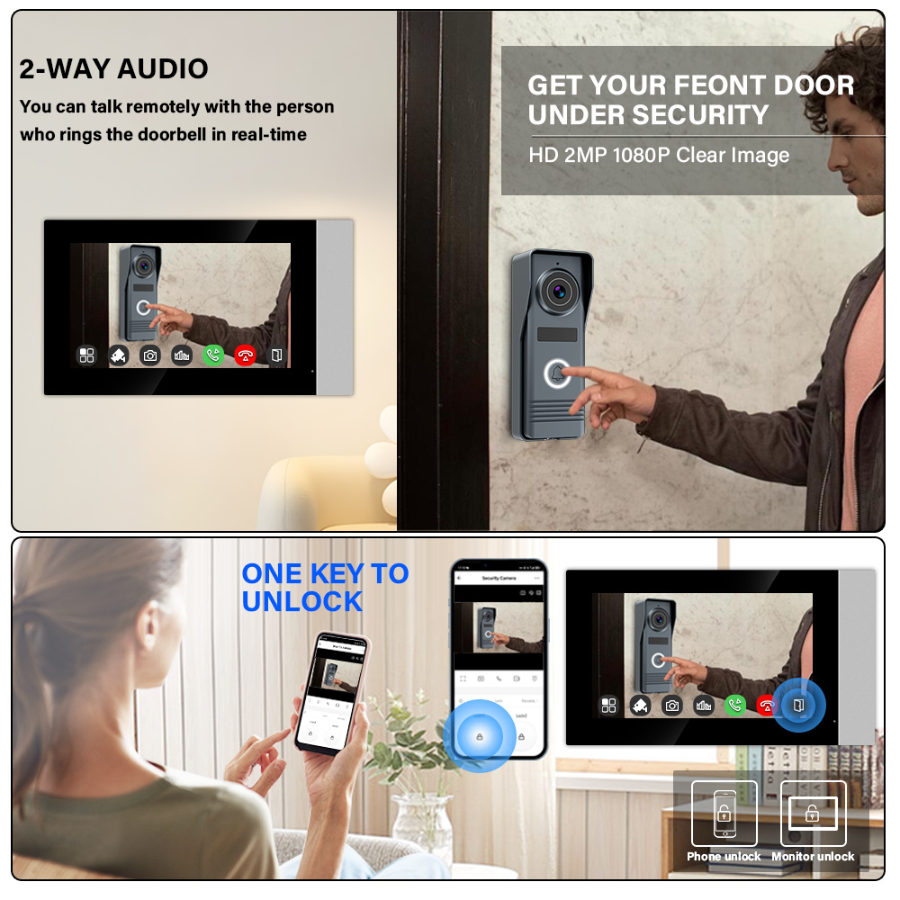 2-Wires Smart Home Tuya Wifi 1 - Smart Doorbell Wired recension och pris