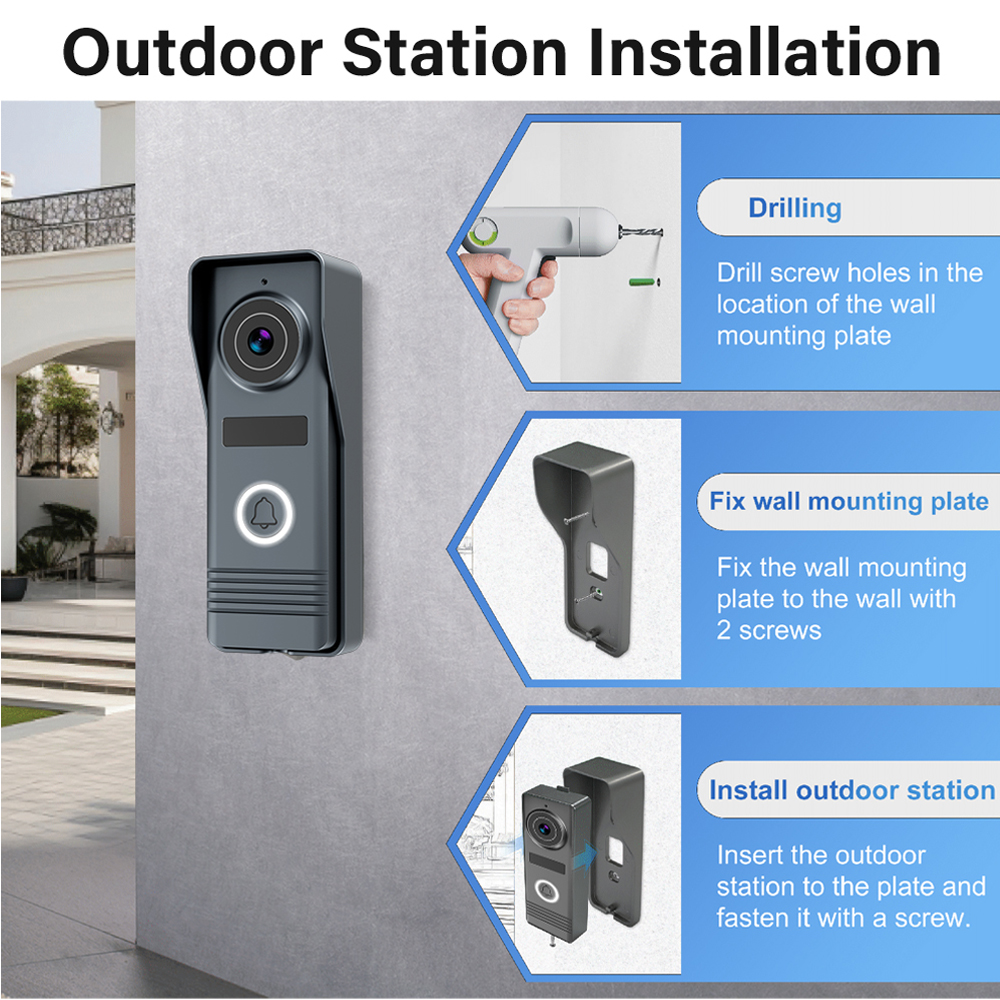 2-Wires Smart Home Tuya Wifi 1 - Smart Doorbell Wired recension och pris
