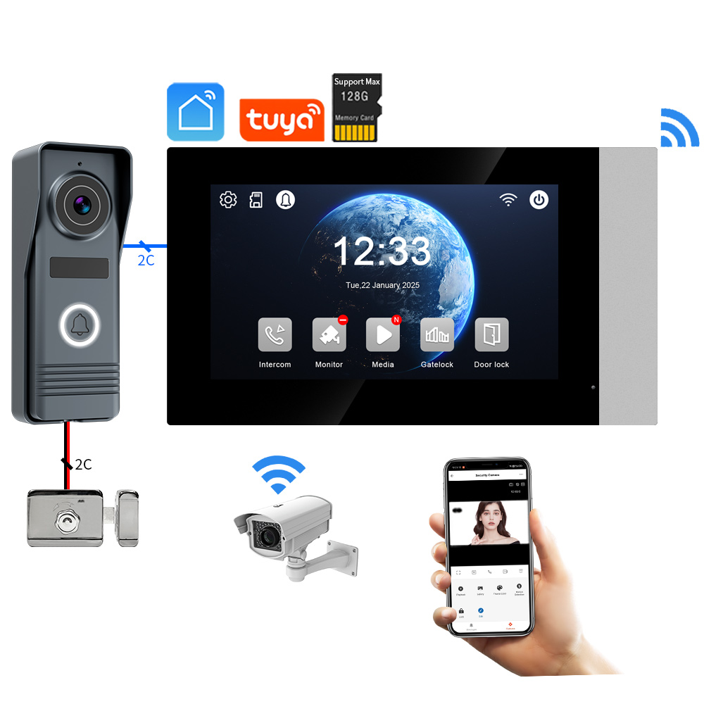 2-Wires Smart Home Tuya Wifi 1 - Smart Doorbell Wired recension och pris