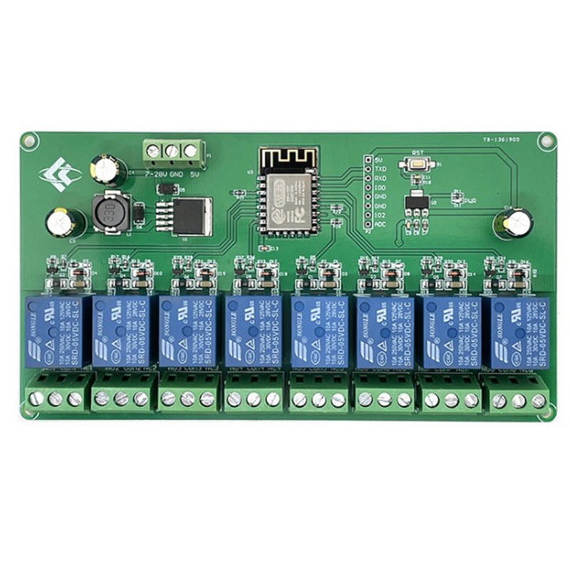 ESP8266 WIFI 8 Channel Relay M - Relay 8 Channel Board recension och pris