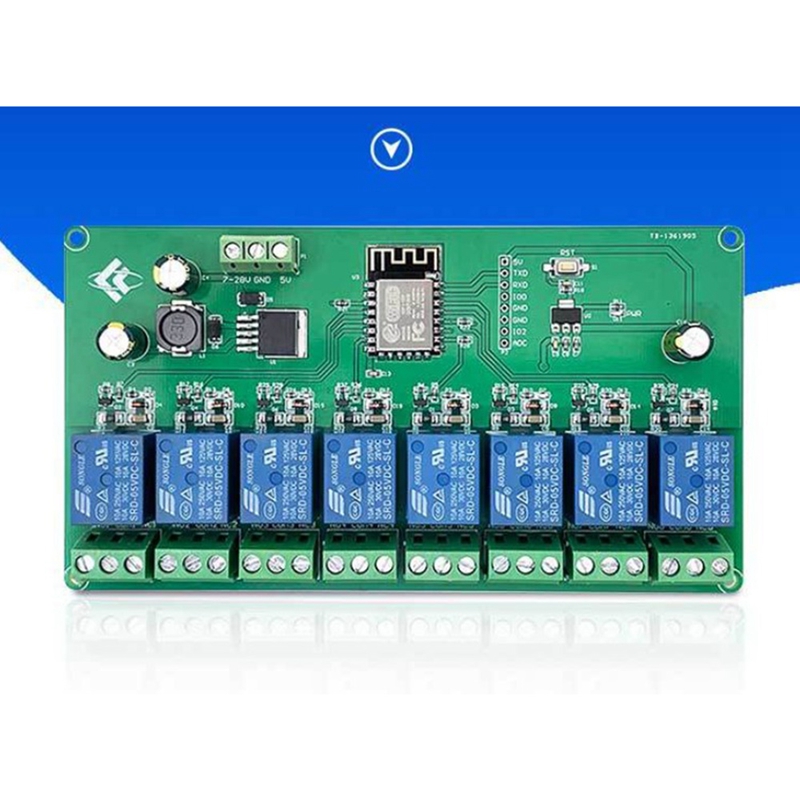 ESP8266 WIFI 8 Channel Relay M - Relay 8 Channel Board recension och pris
