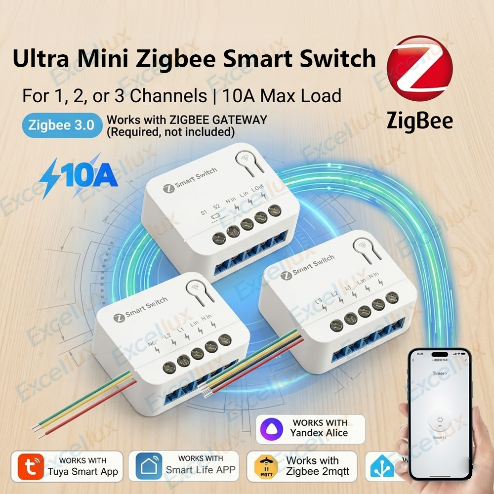 Ultra Mini ZigBee Smart Switch - Diy Home Automation Hub recension och pris