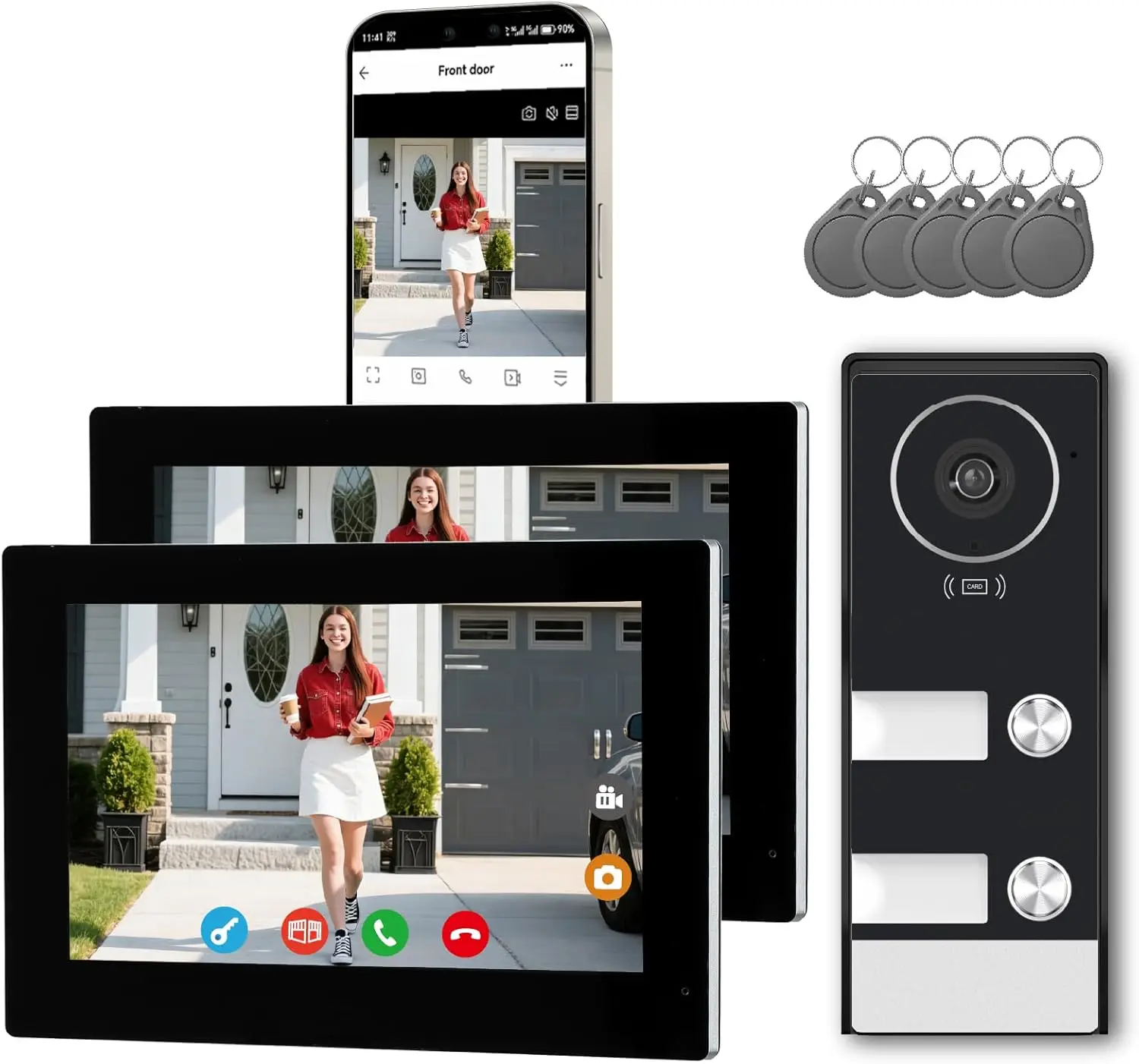 Smart Home Video Intercom Wire - Smart Doorbell Wired recension och pris