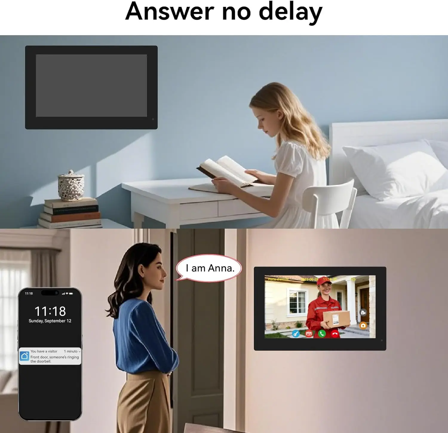 Smart Home Video Intercom Wire - Smart Doorbell Wired recension och pris