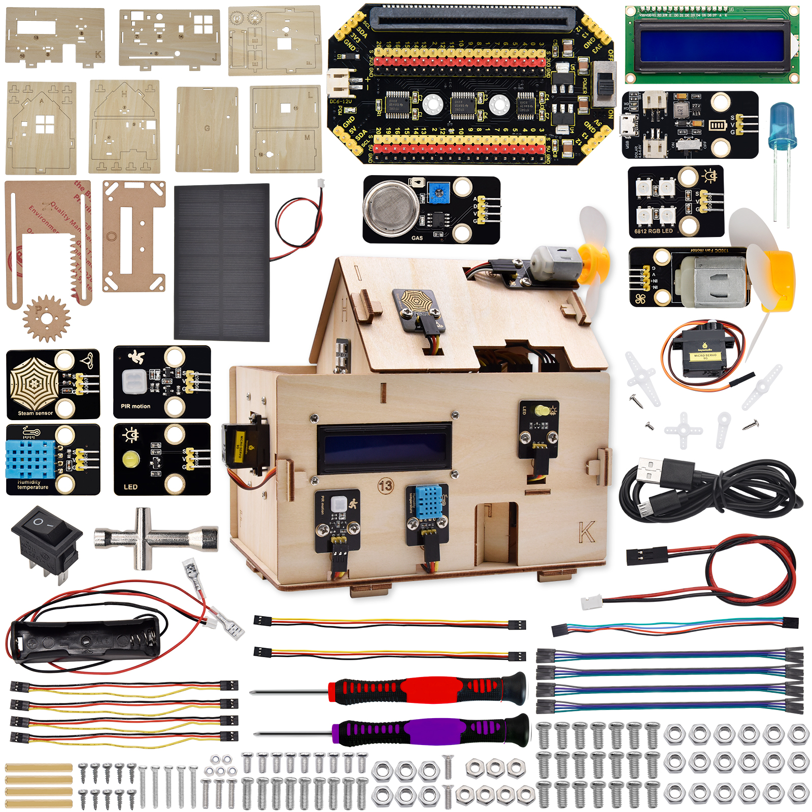 Keyestudio STEM Microbit V2 Sm - Home Automation Diy Kit recension och pris