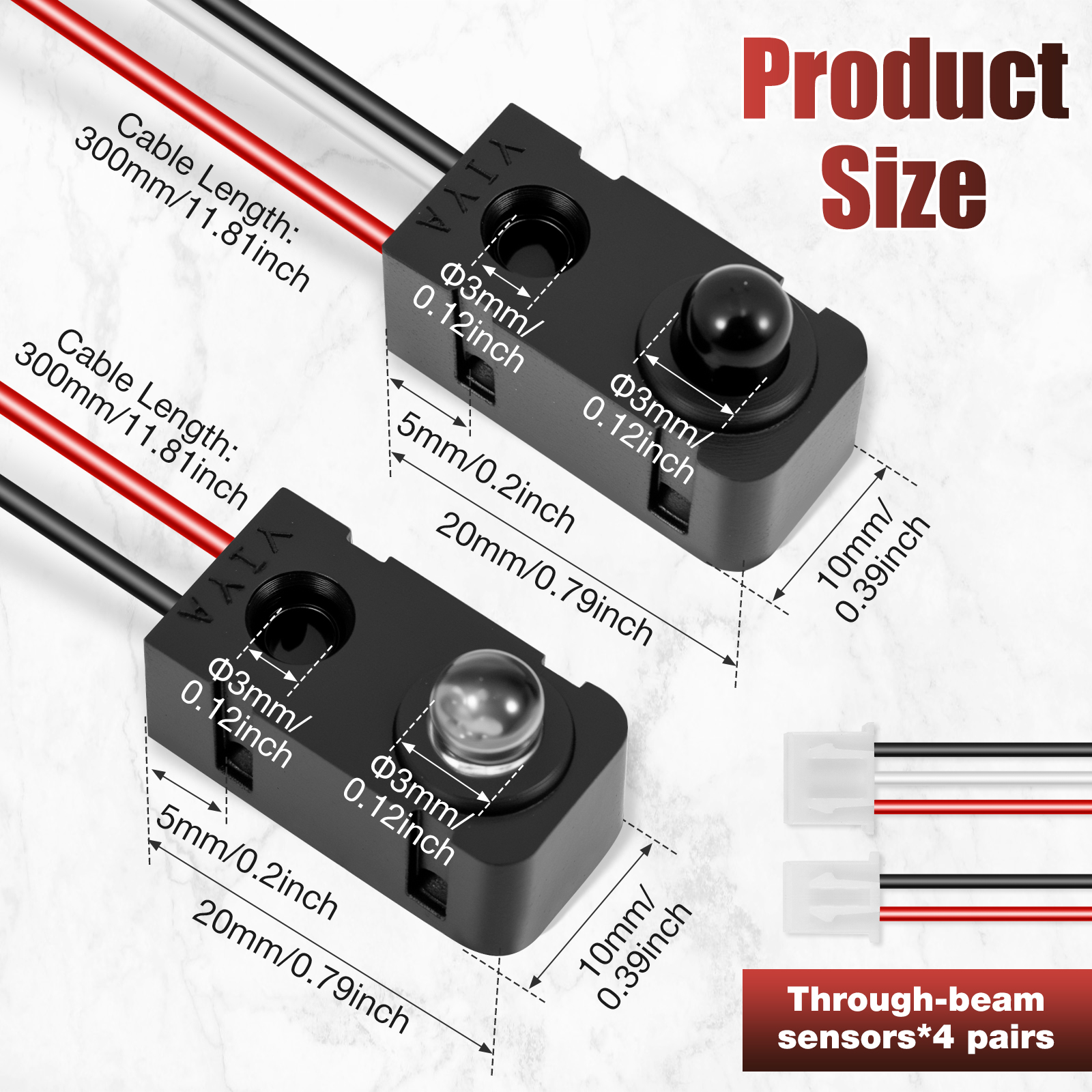 4 Pairs Infrared Break Beam Se - Diy Automation Projects recension och pris