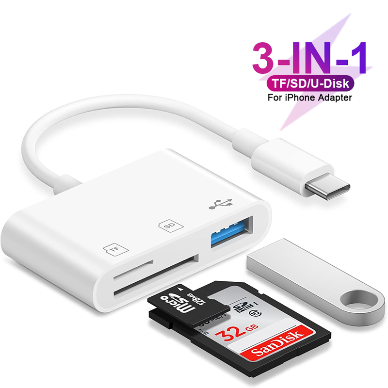 3 in 1 Type C Card Reader Adap - Home Assistant Sd recension och pris