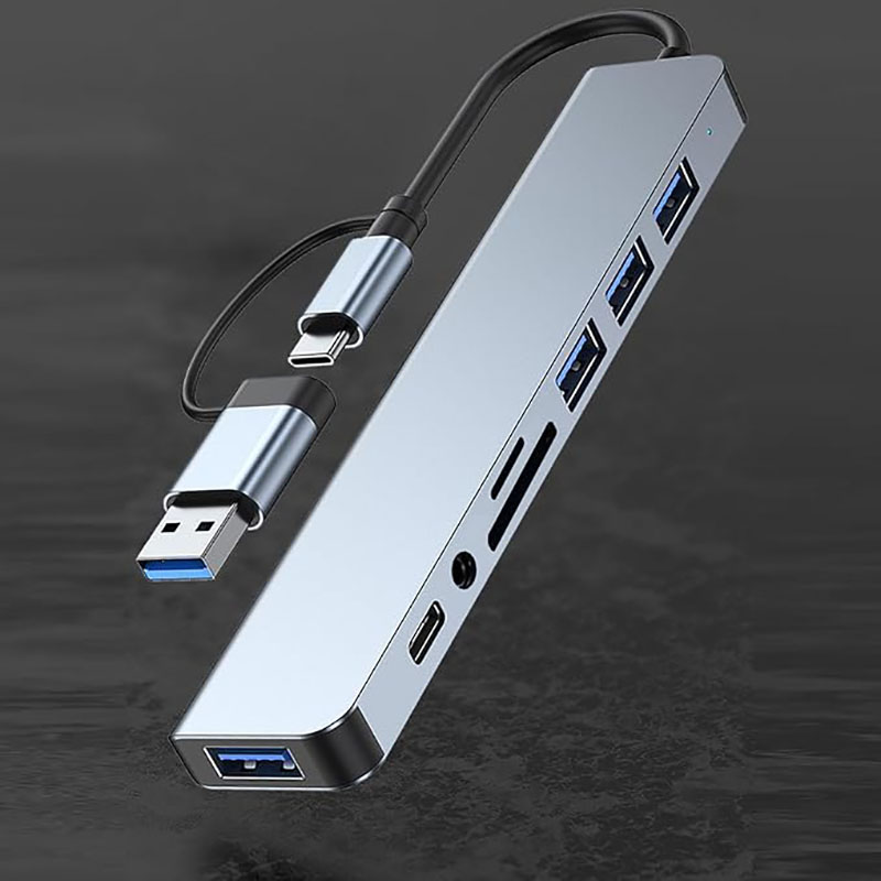 USB C Hub USB Splitter 8 in 1  - Home Assistant Sd recension och pris