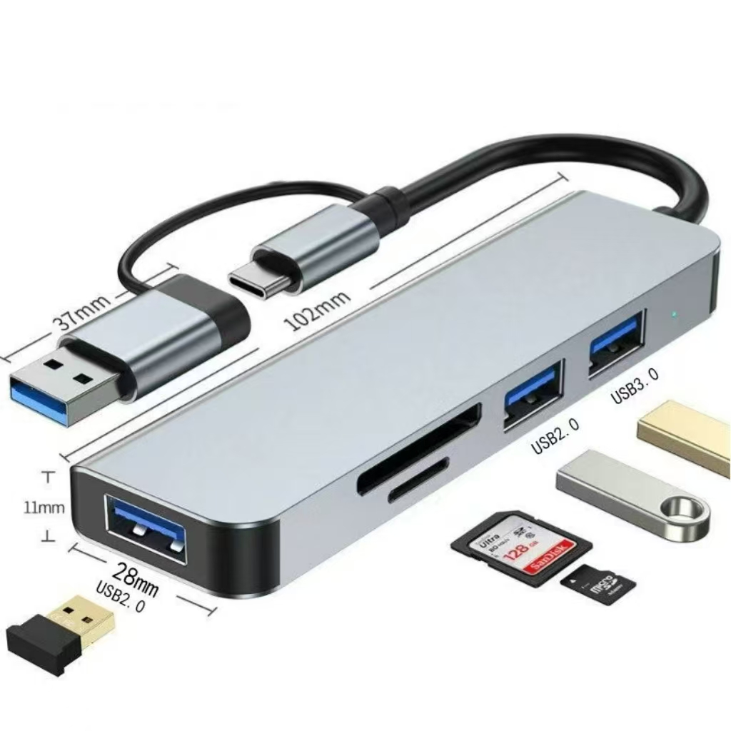 USB C Hub USB Splitter 8 in 1  - Home Assistant Sd recension och pris