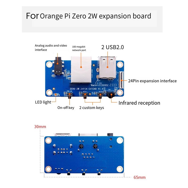 AU33-For Orange Pi Zero 2 W Ex - Pi Zero W Board recension och pris