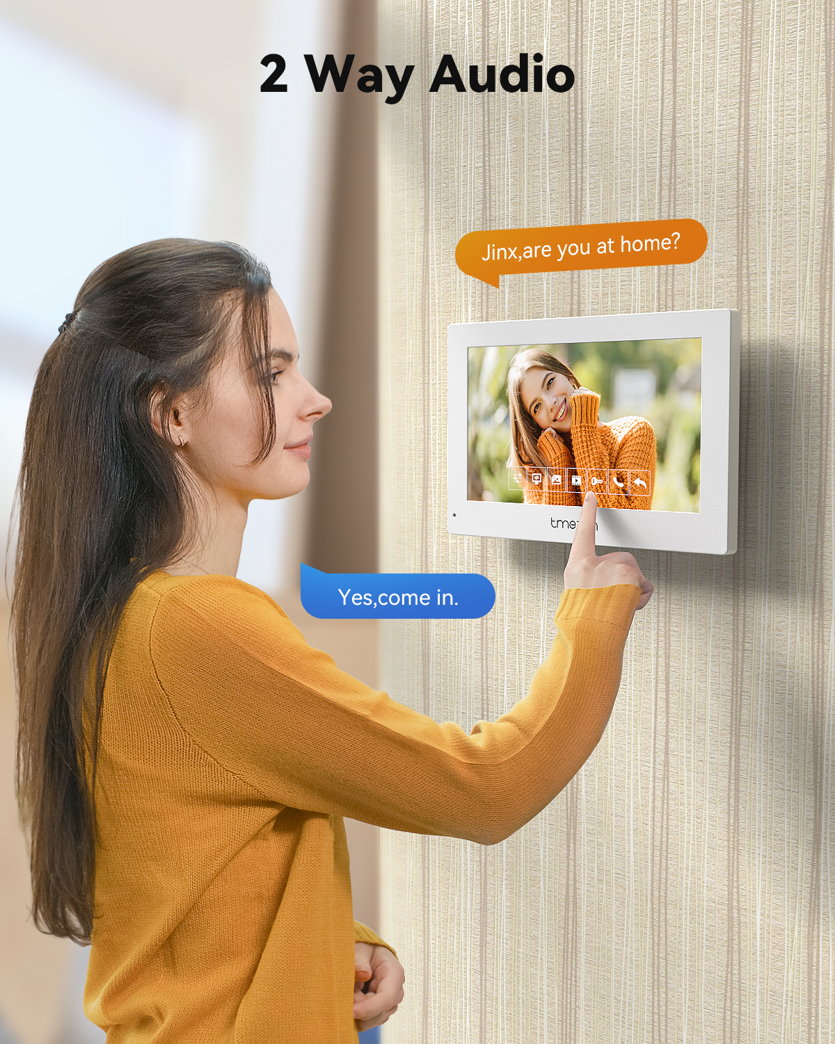 7 Inch Tuya 1080P wireless Wif - Smart Doorbell Wired recension och pris
