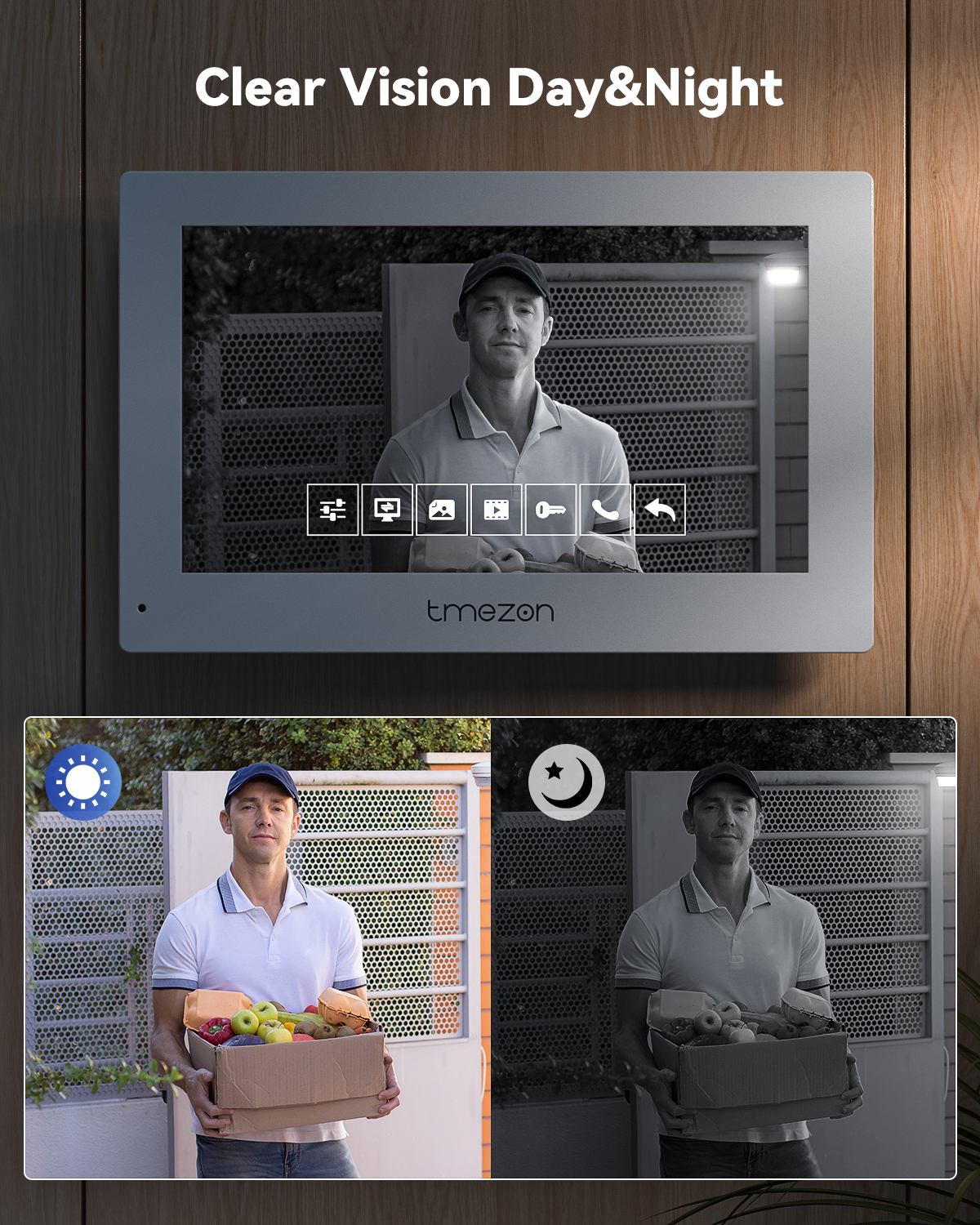 7 Inch Tuya 1080P wireless Wif - Smart Doorbell Wired recension och pris