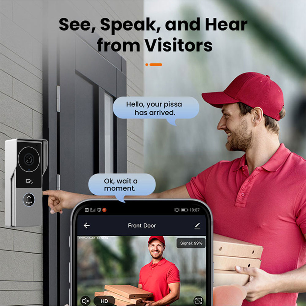 TUYA Wifi Video Doorbell 1080P - Smart Doorbell Wired recension och pris