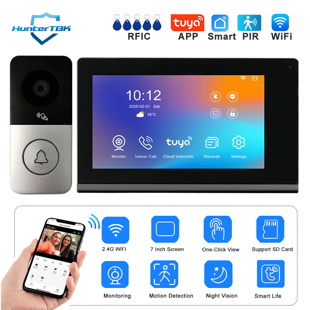 WiFi Video Intercom 1080P Smar - Smart Doorbell Wired recension och pris