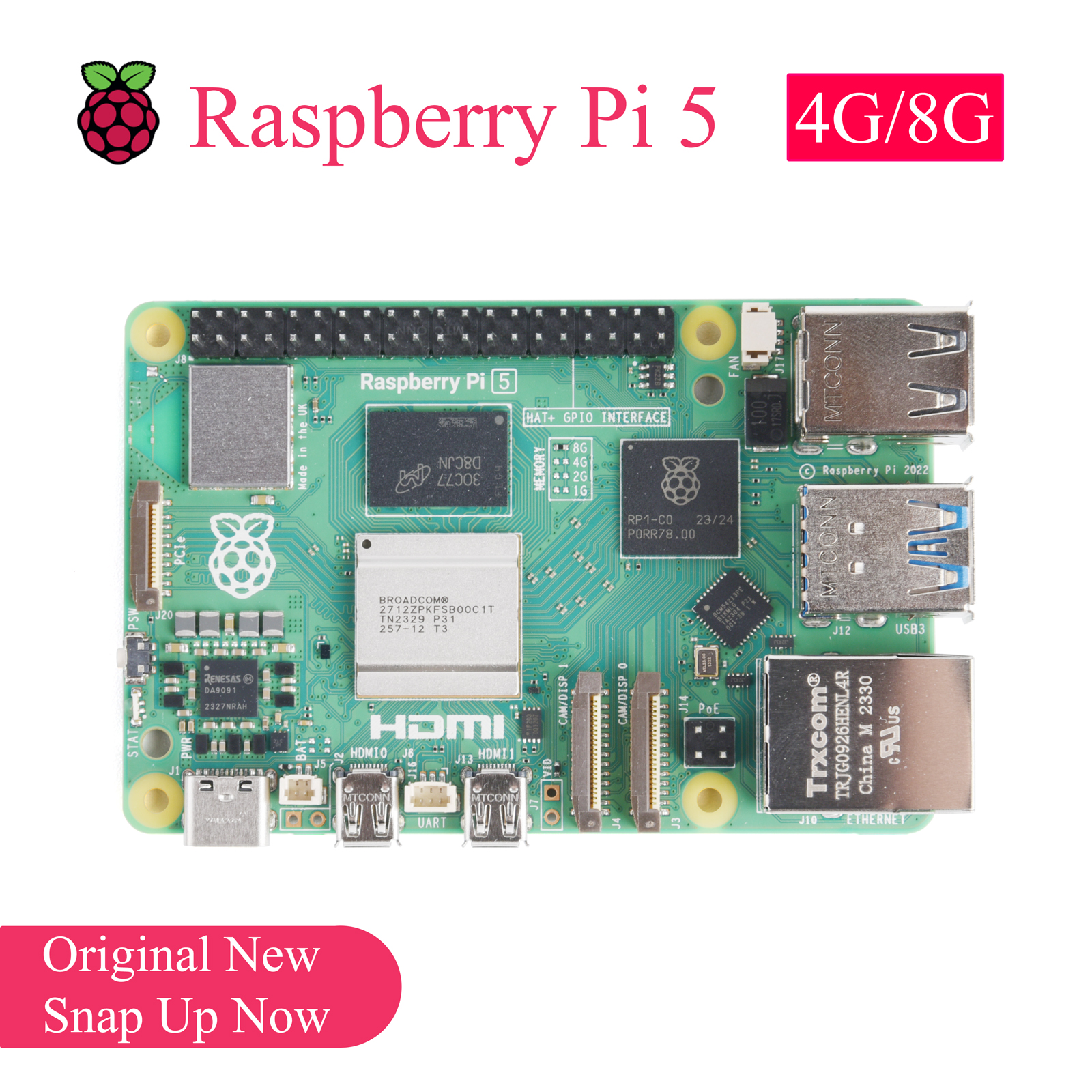 1PCS Original Raspberry Pi 5 4 - Diy Home Automation With Raspberry Pi recension och pris