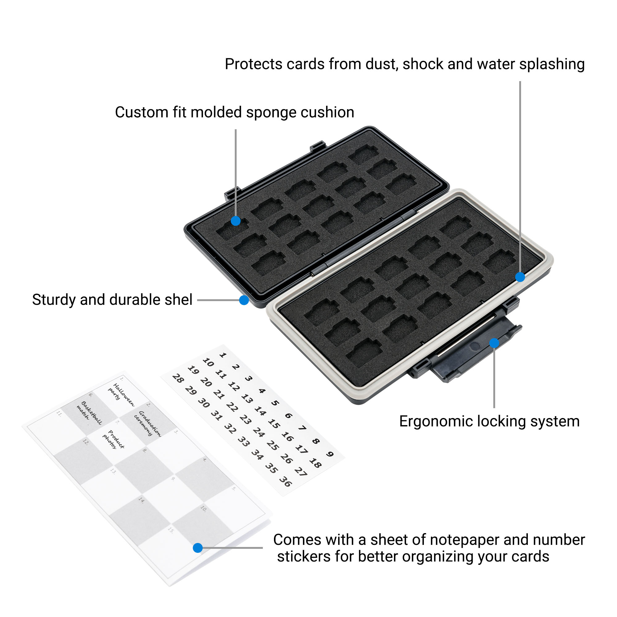 30 Slots Micro SD Card Case Wa - Home Assistant Sd recension och pris