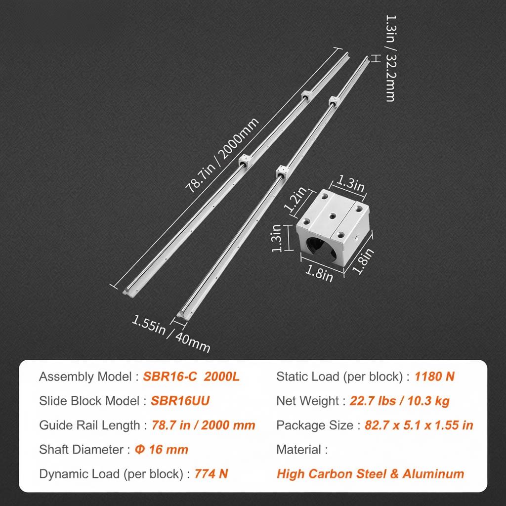 Linear Sliding Track Set 2000m - Diy Automation Projects recension och pris