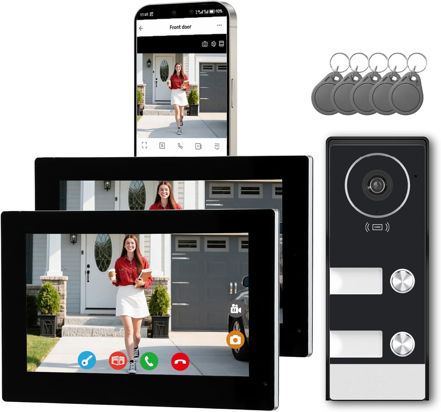 Smart Home Video Intercom Wire - Smart Doorbell Wired recension och pris